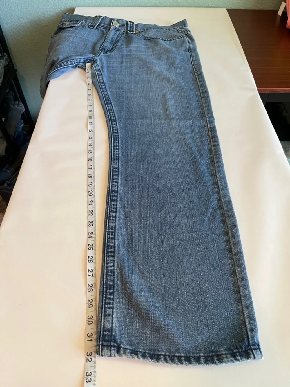 True Religion Joey Super T Straight Leg Size 40
